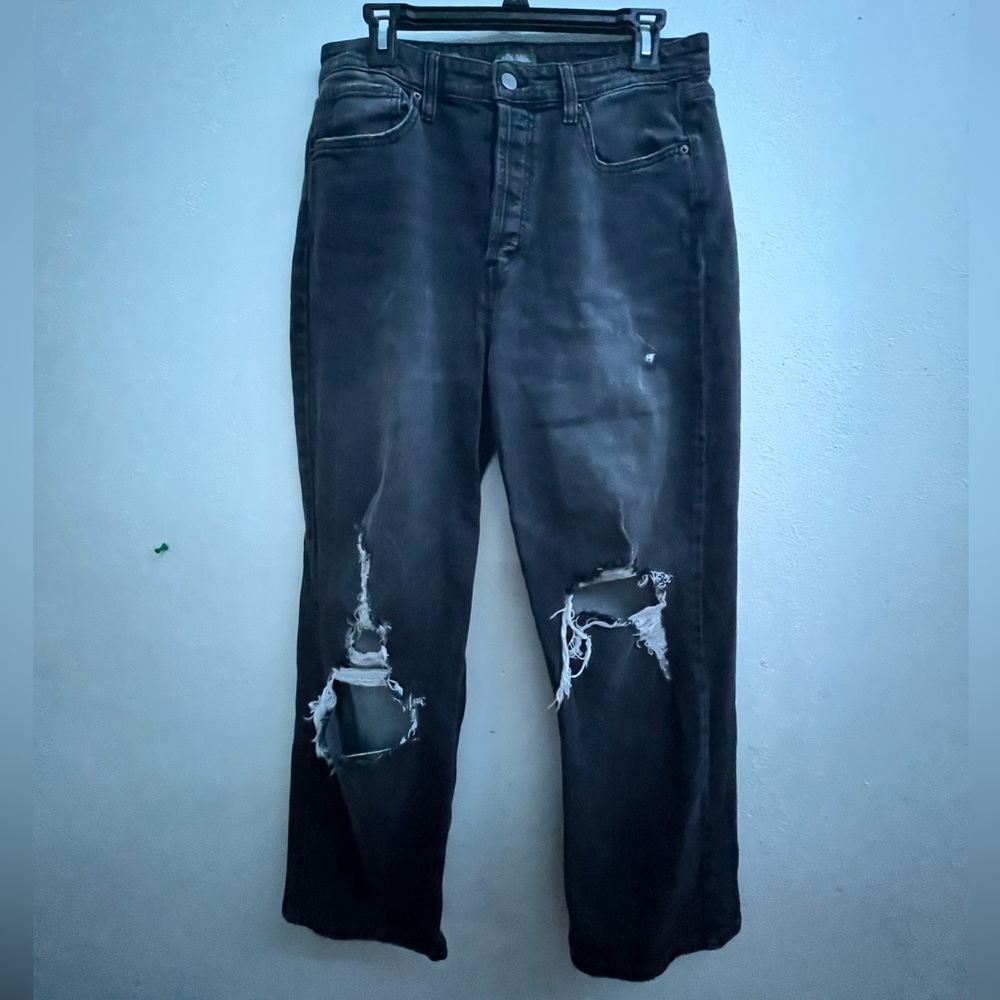 Wild Fable Baggy Gray/Black Distressed Jeans